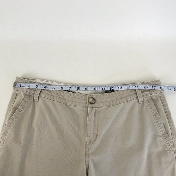 Eddie Bauer Relaxed Boyfriend Cropped Pants Women’s Plus Size 14 Petite Beige - Picture 6 of 16